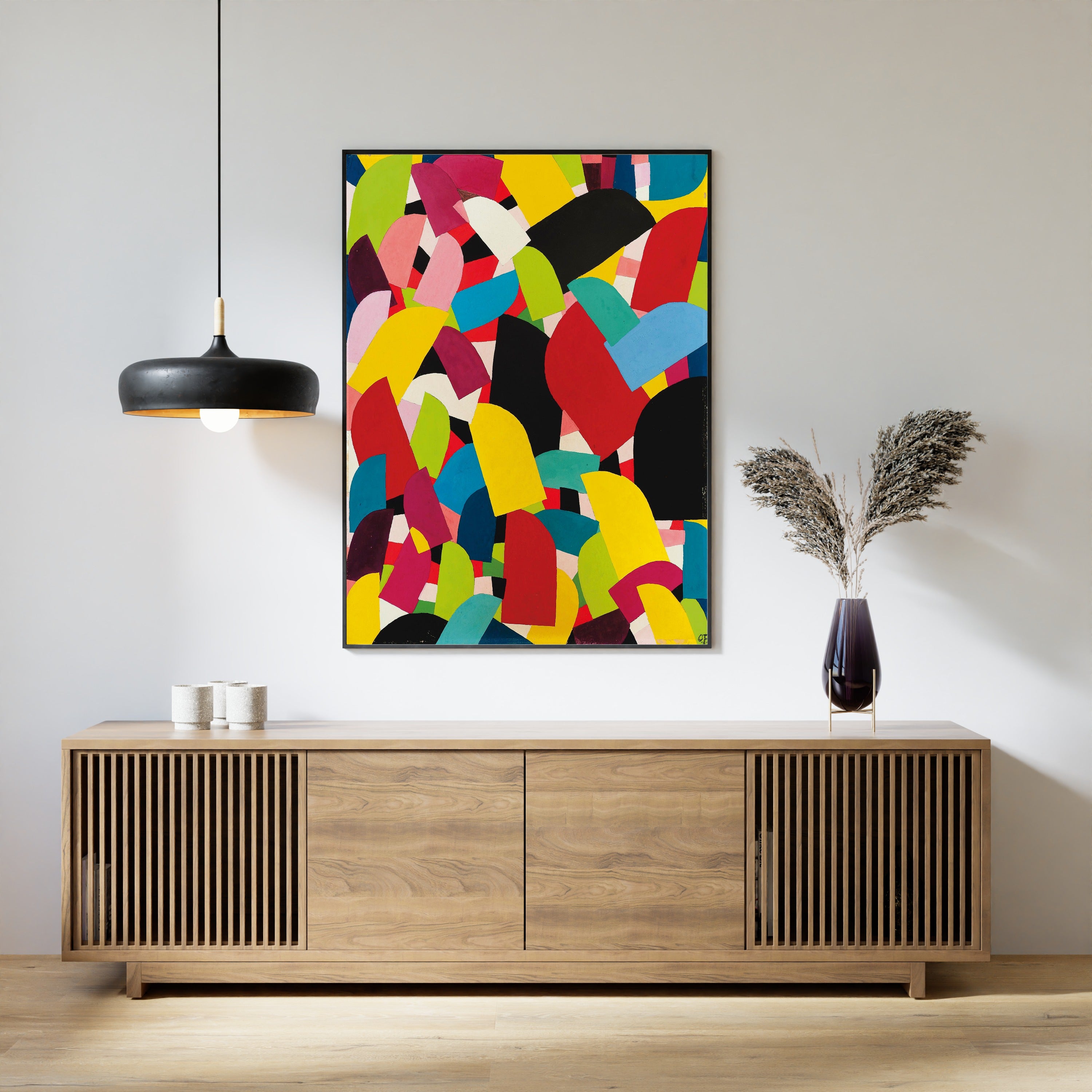 Otto Freundlich — Untitled (1936) | Colourful Abstract Mosaic Fine Art Print