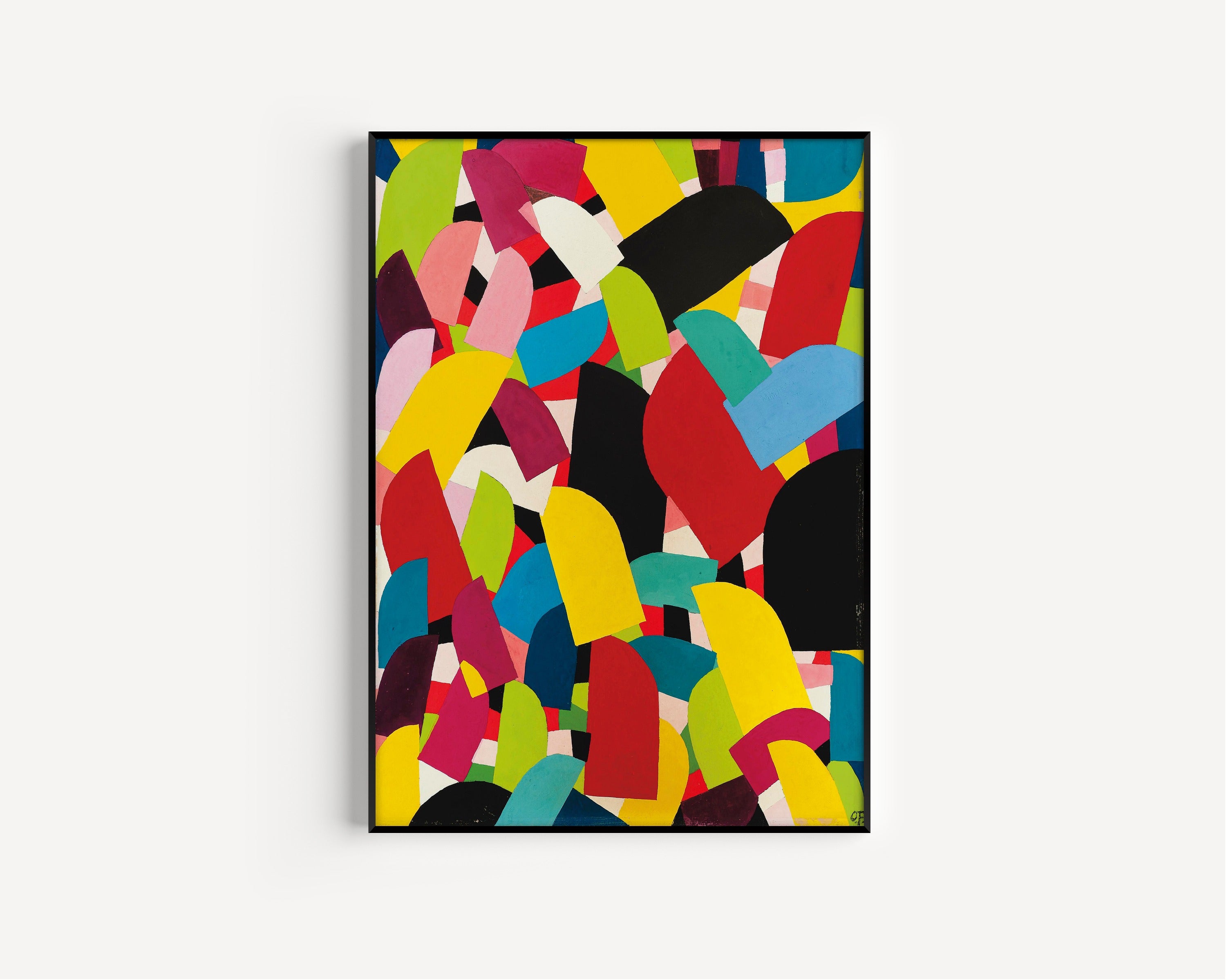 Otto Freundlich — Untitled (1936) | Colourful Abstract Mosaic Fine Art Print