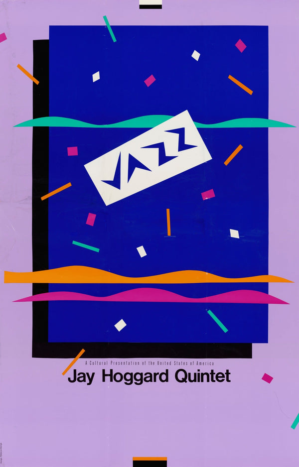 USIA — Jay Hoggard Quintet | Vintage 1980s Jazz Poster Print
