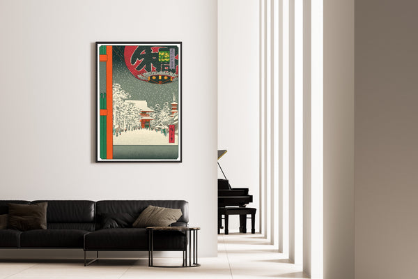 Utagawa Hiroshige — Kinryūzan Temple, Asakusa | Japanese Woodblock Print (Ukiyo-e)