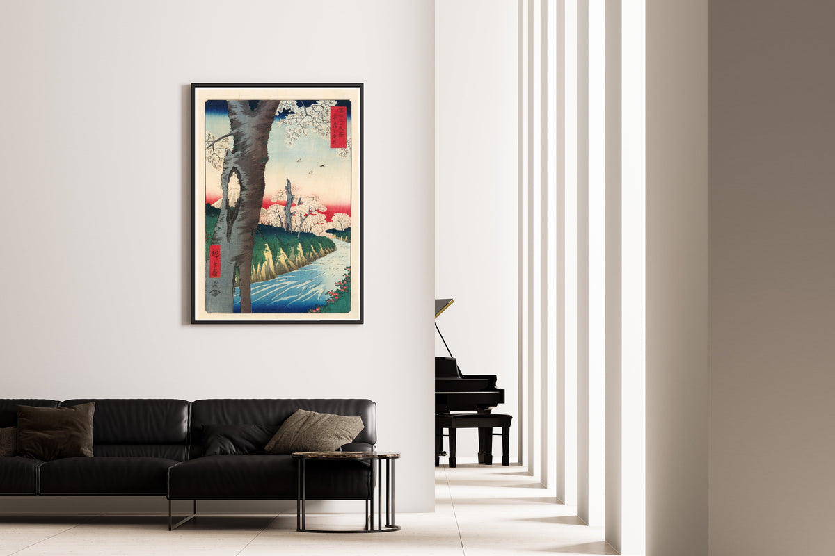 Utagawa Hiroshige — Koganei in Musashi Province | Japanese Woodblock Print (Ukiyo-e) - 9ArtPrints