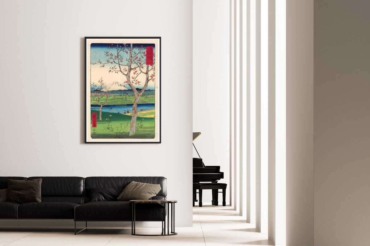 Utagawa Hiroshige — Koshigaya in Musashi Province | Japanese Woodblock Print (Ukiyo-e) - 9ArtPrints