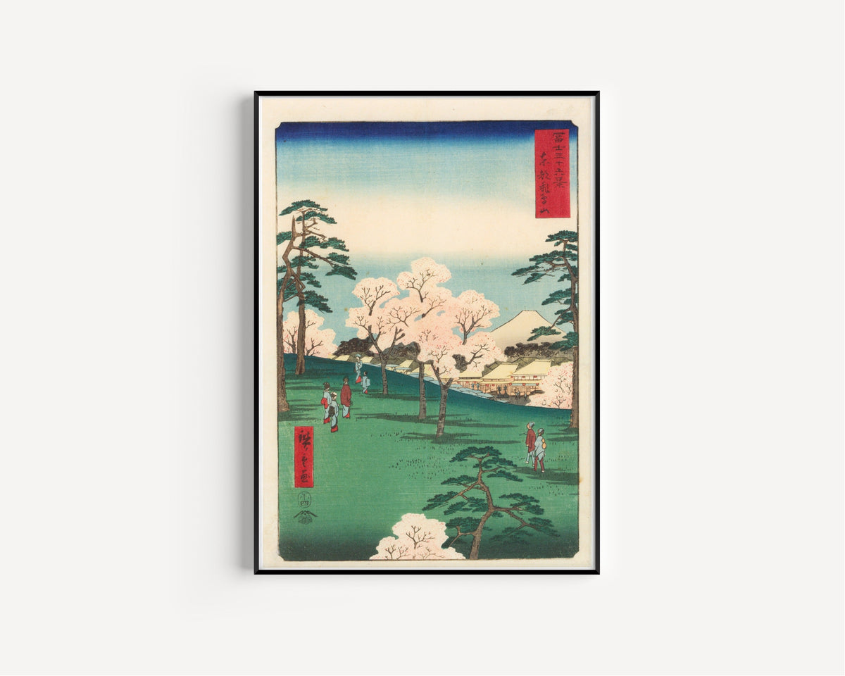 Utagawa Hiroshige — Mt. Asuka in the Eastern Capital | Japanese Woodblock Print (Ukiyo-e) - 9ArtPrints
