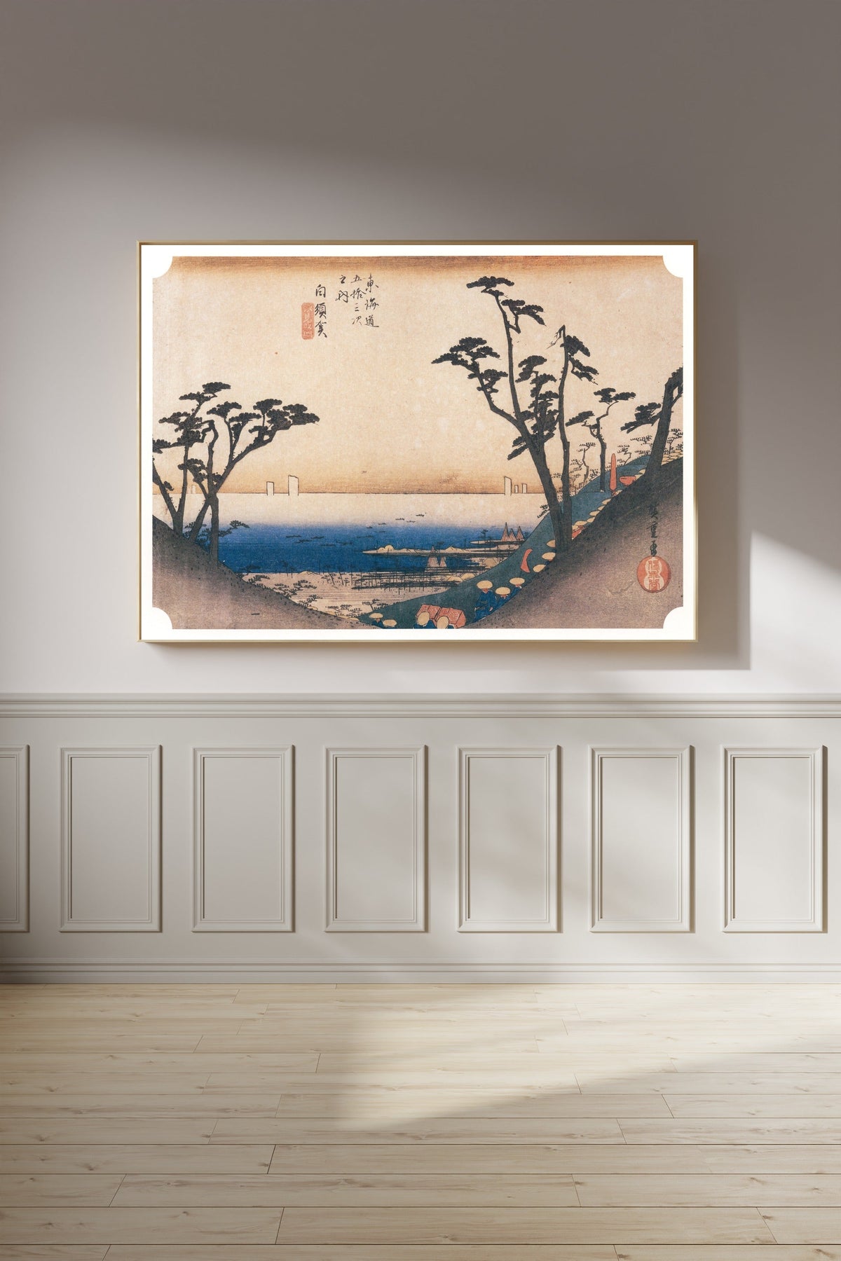 Utagawa Hiroshige — Shirasuka, Shiomizaka | Japanese Woodblock Print (Ukiyo-e) - 9ArtPrints