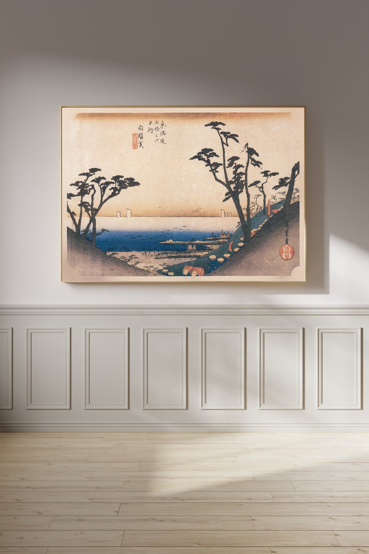 Utagawa Hiroshige — Shirasuka, Shiomizaka | Japanese Woodblock Print (Ukiyo-e) - 9ArtPrints