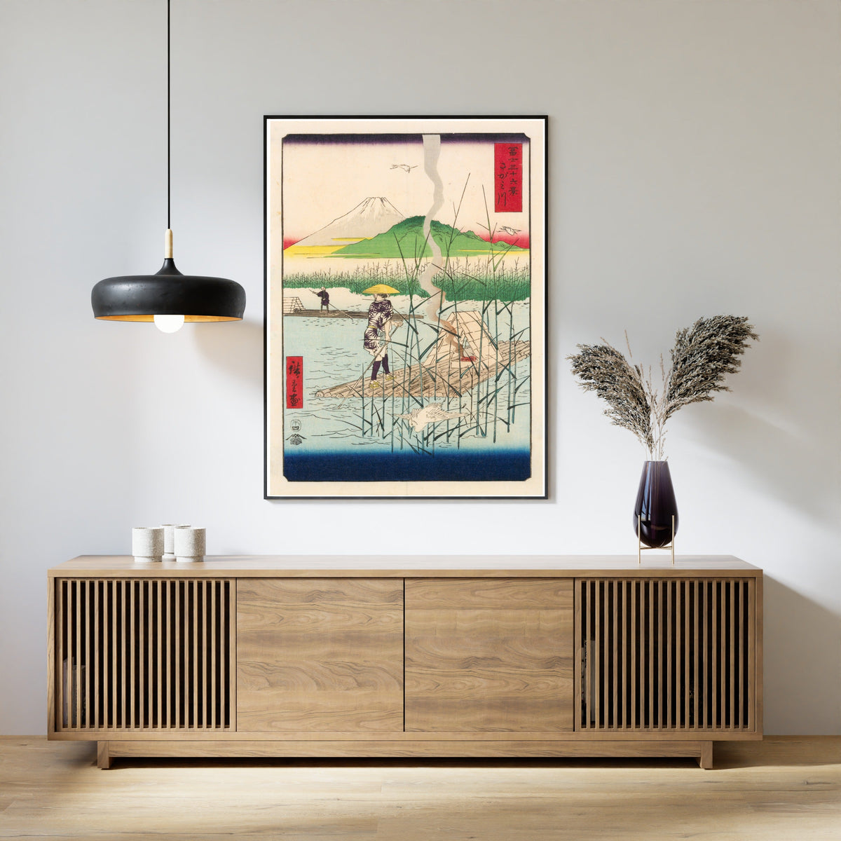 Utagawa Hiroshige — The Sagami River | Japanese Woodblock Print (Ukiyo-e) - 9ArtPrints