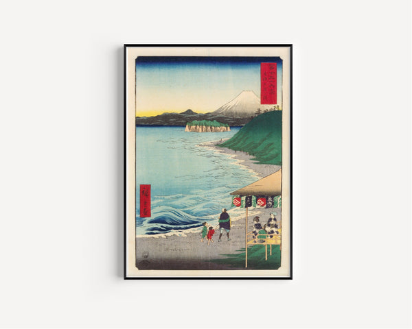Utagawa Hiroshige — The Seven Ri Beach in Sagami Province | Japanese Woodblock Print (Ukiyo-e)