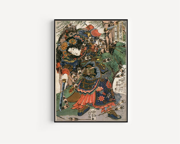 Utagawa Kuniyoshi — 108 Heroes of the Suikoden: Ichijōsei Kosanjō | Japanese Woodblock Print (Ukiyo-e)