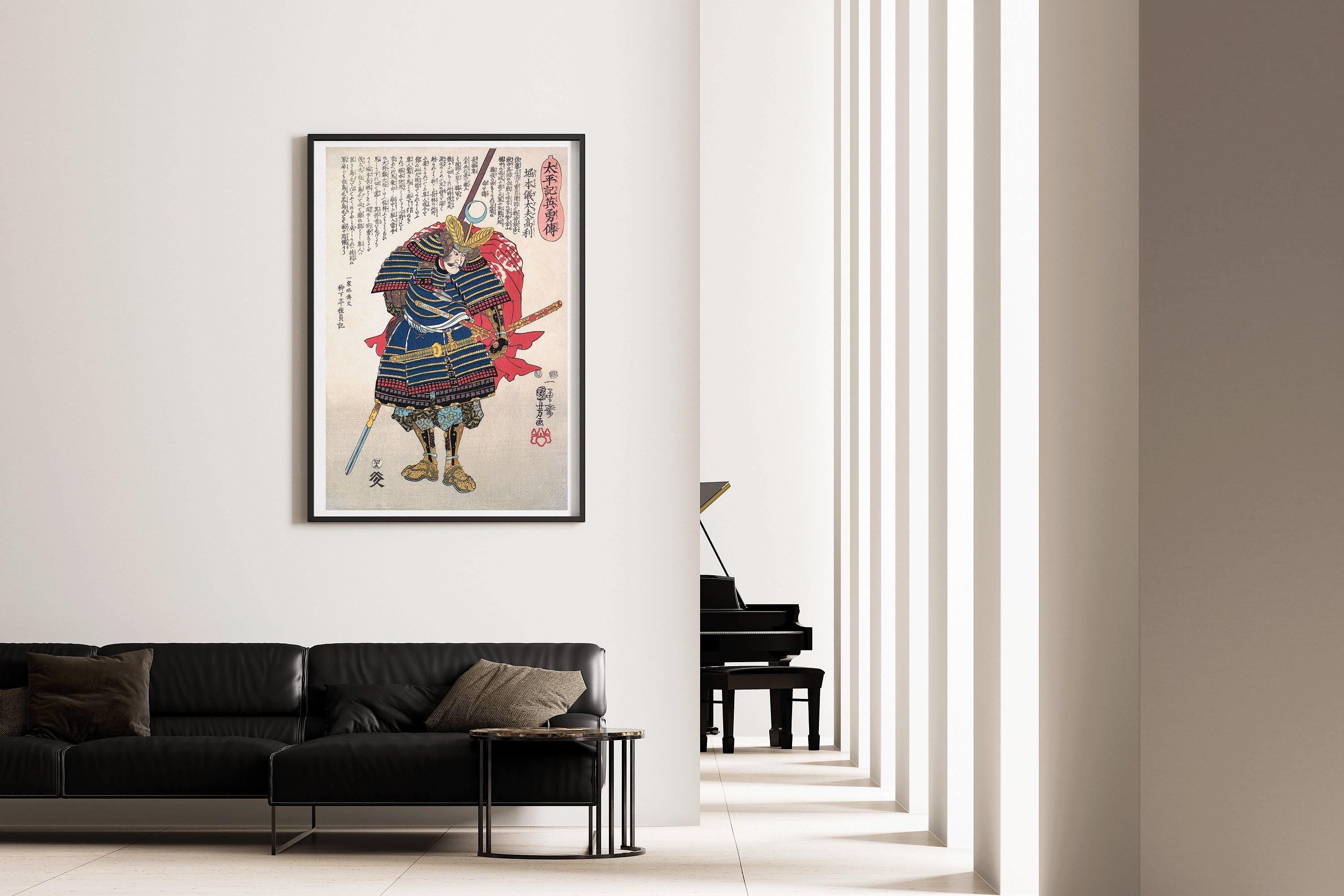 Utagawa Kuniyoshi - Portrait of a Samurai | PREMIUM GICLÉE PRINT | Vintage Japanese Woodblock Art (available handframed or unframed) - 9ArtPrints