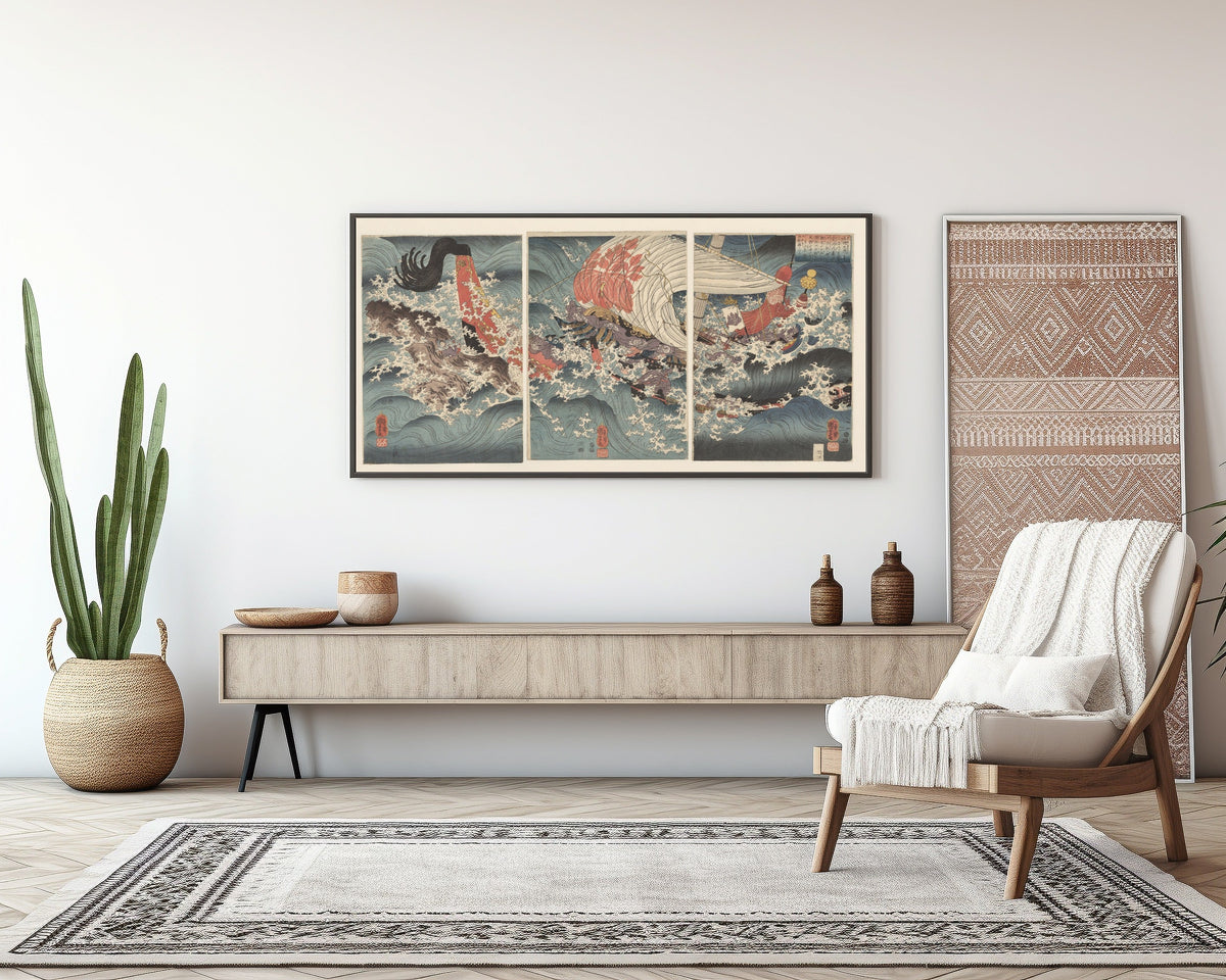 Utagawa Kuniyoshi — The Story of Ship Captain Yojibei | Japanese Woodblock Print (Ukiyo-e) - 9ArtPrints