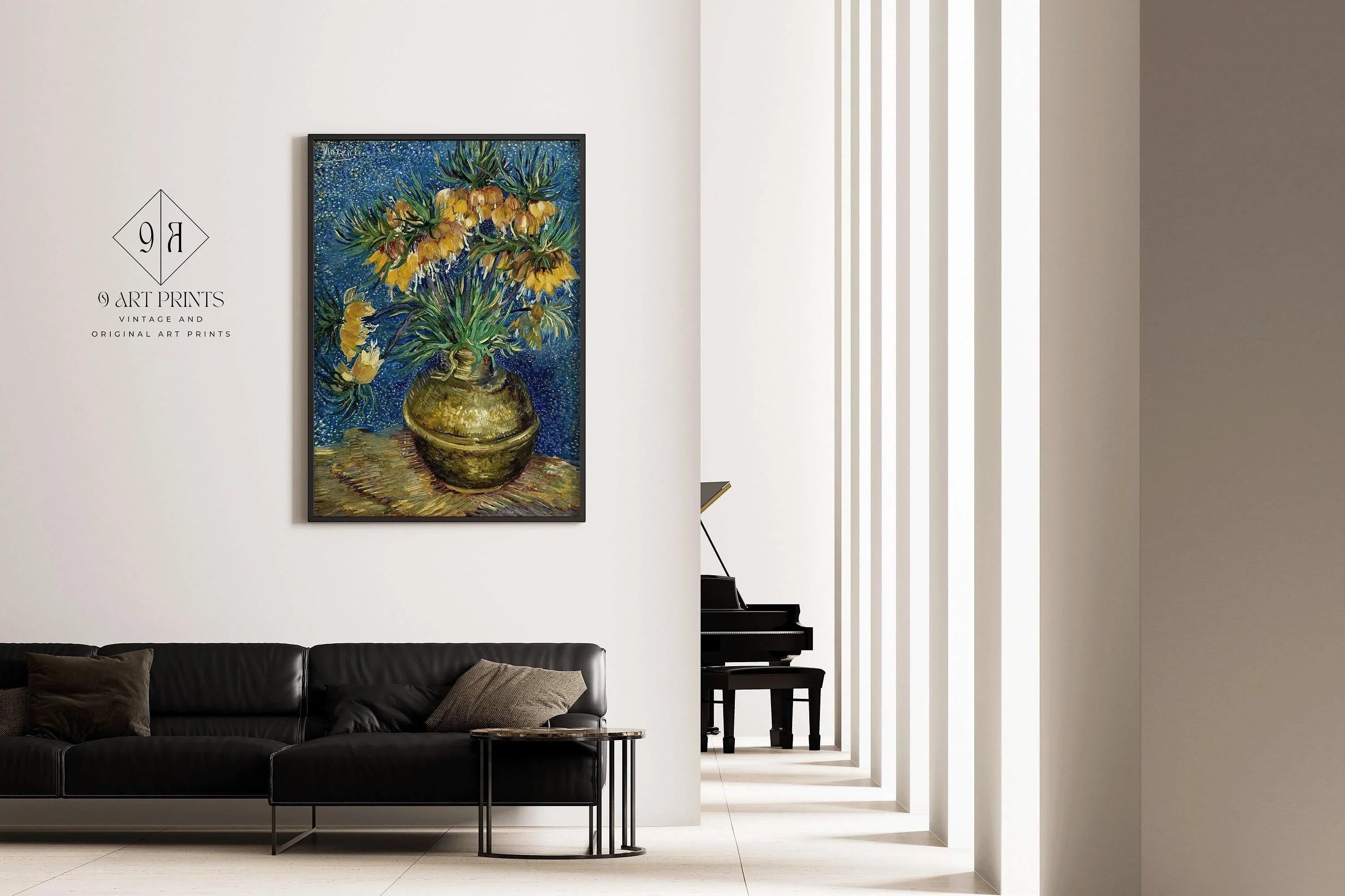 Van Gogh Imperial Fritillaries Print: Giclee Fine Art, Handframed Option - 9ArtPrints