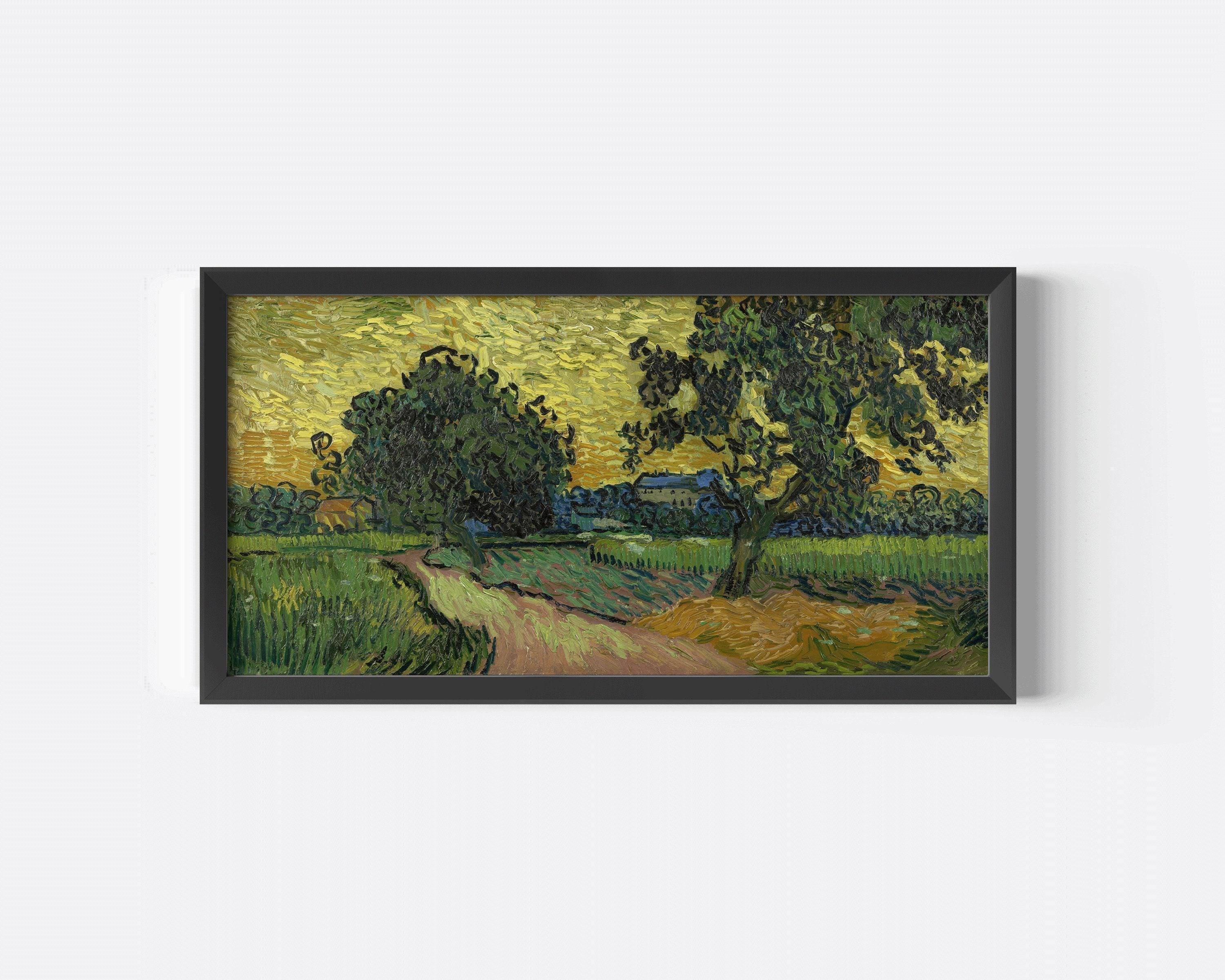 Van Gogh Landscape at Twilight Print: Impressionist Panoramic Art - 9ArtPrints