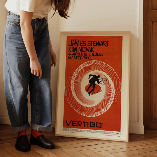 Saul Bass — Vertigo (1958) | Hitchcock Vintage Movie Poster Print