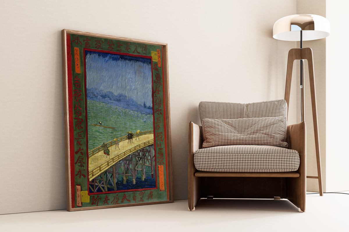 Vincent van Gogh — Bridge in the Rain | Fine Art Print - 9ArtPrints