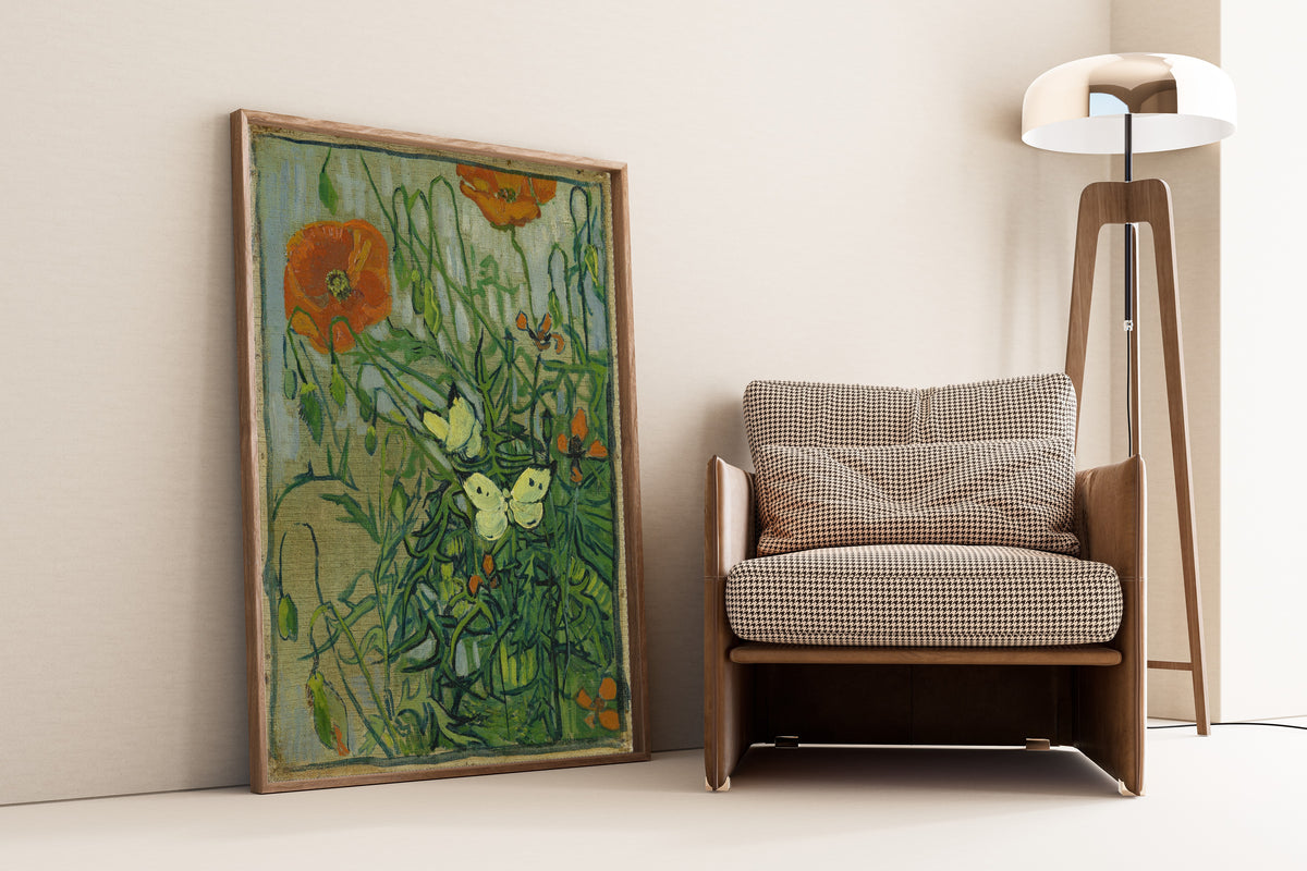 Vincent van Gogh — Butterflies and Poppies | Fine Art Print - 9ArtPrints