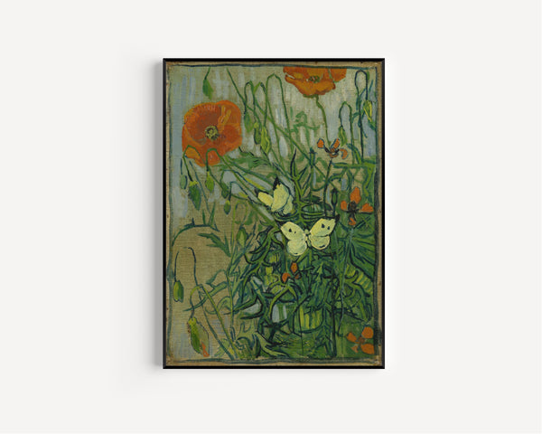 Vincent van Gogh — Butterflies and Poppies | Fine Art Print