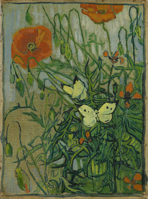 Vincent van Gogh — Butterflies and Poppies | Fine Art Print - 9ArtPrints