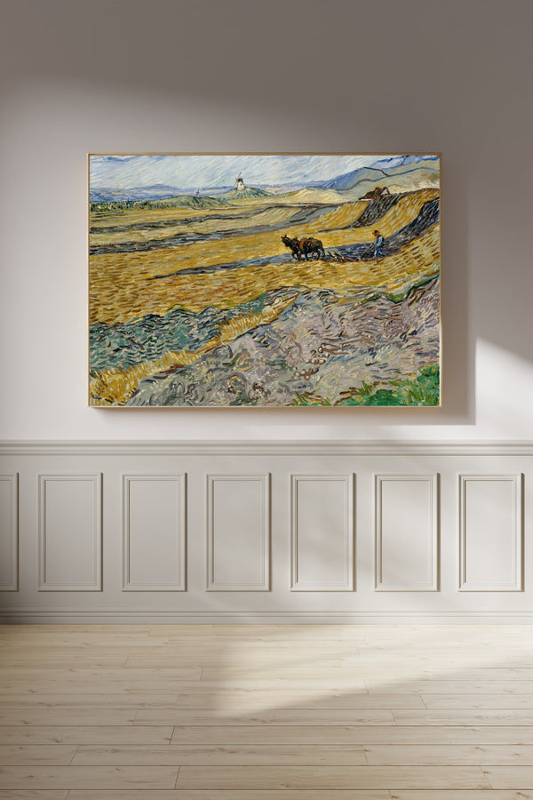 Vincent van Gogh — Enclosed Field with Ploughman | Fine Art Print