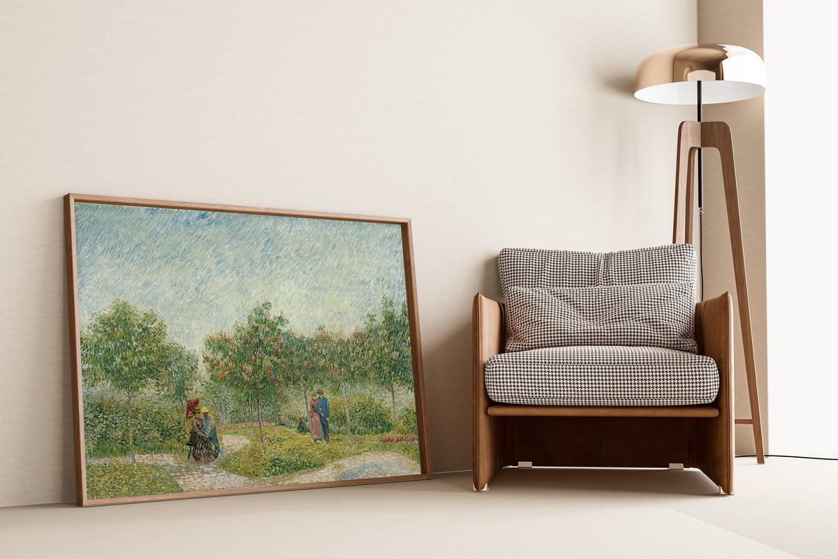 Vincent van Gogh — Garden with Courting Couples: Square Saint-Pierre | Fine Art Print - 9ArtPrints