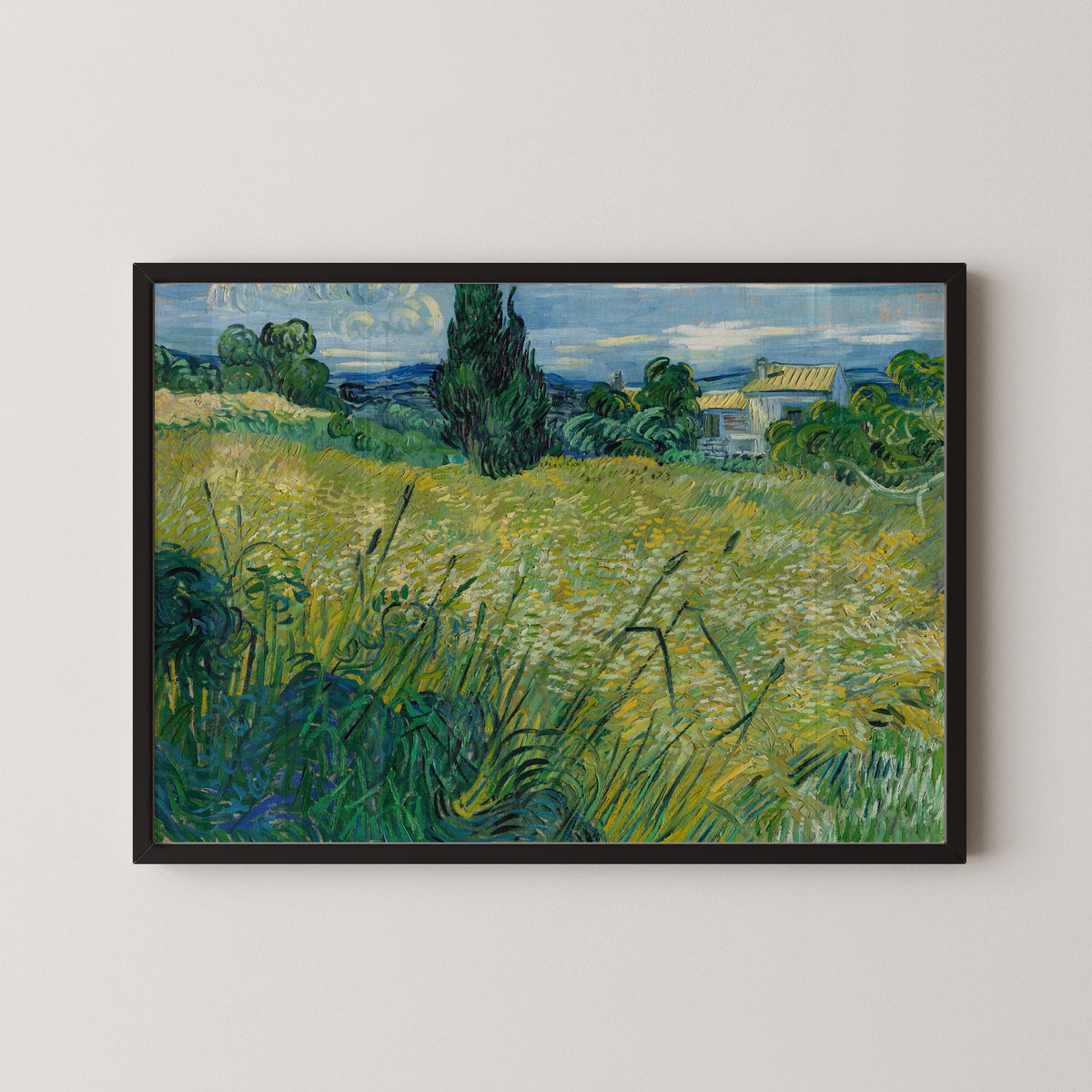 Vincent van Gogh — Green Wheat Field with Cypress | Fine Art Print - 9ArtPrints