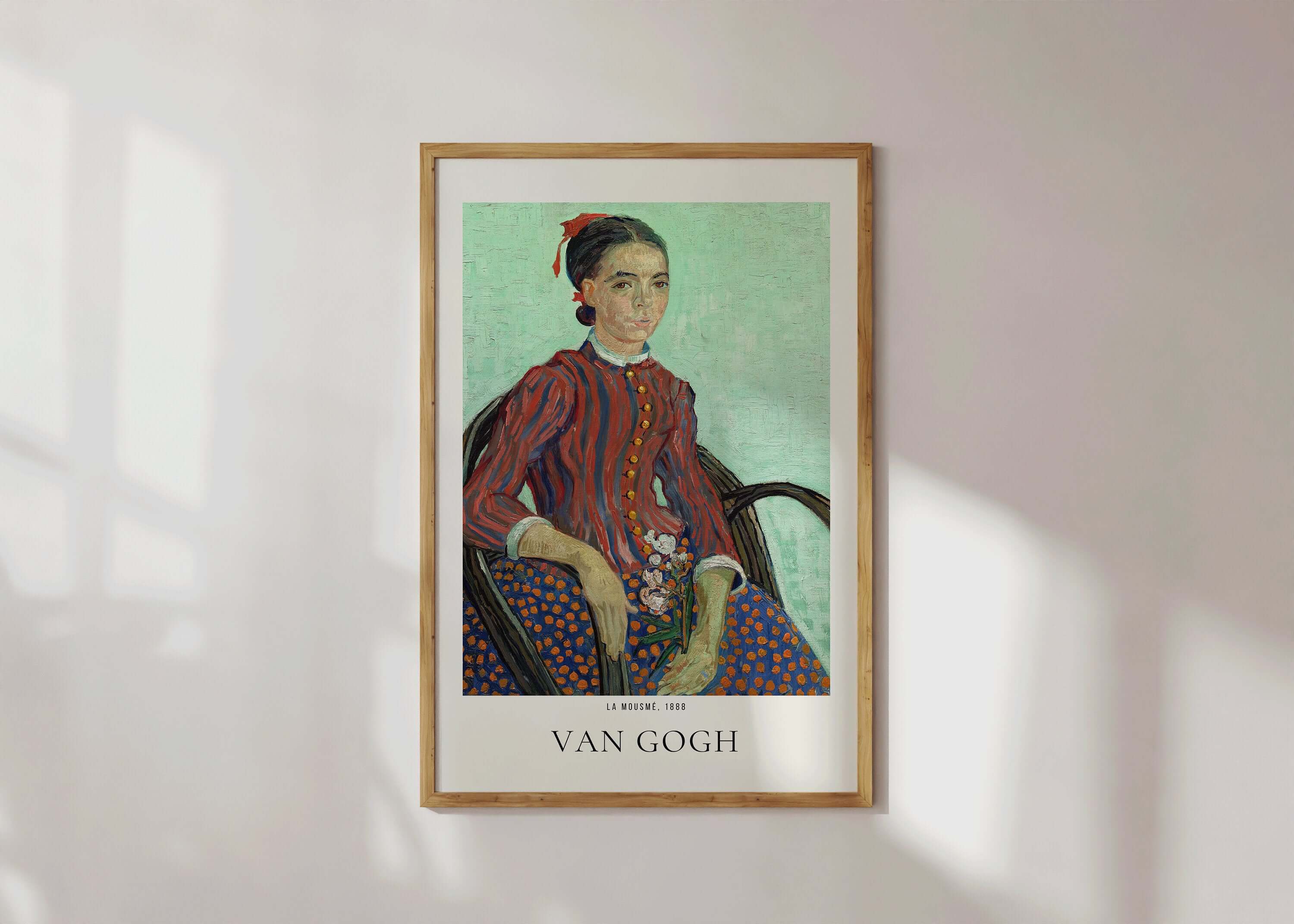 Vincent Van Gogh - La Mousme | Iconic Classic Impressionist Exhibition Poster Fine Art Print (available framed or unframed) - 9ArtPrints