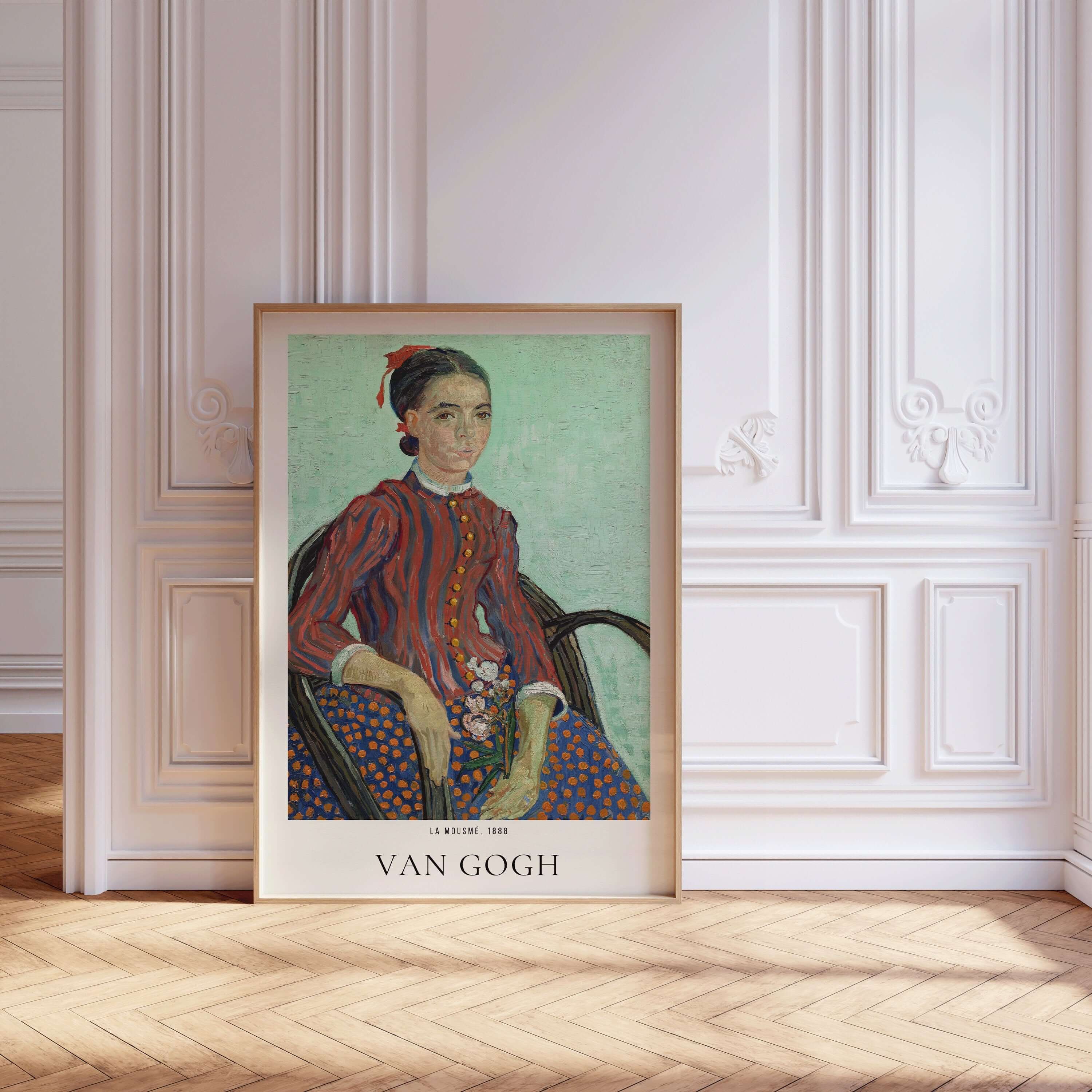 Vincent Van Gogh - La Mousme | Iconic Classic Impressionist Exhibition Poster Fine Art Print (available framed or unframed) - 9ArtPrints