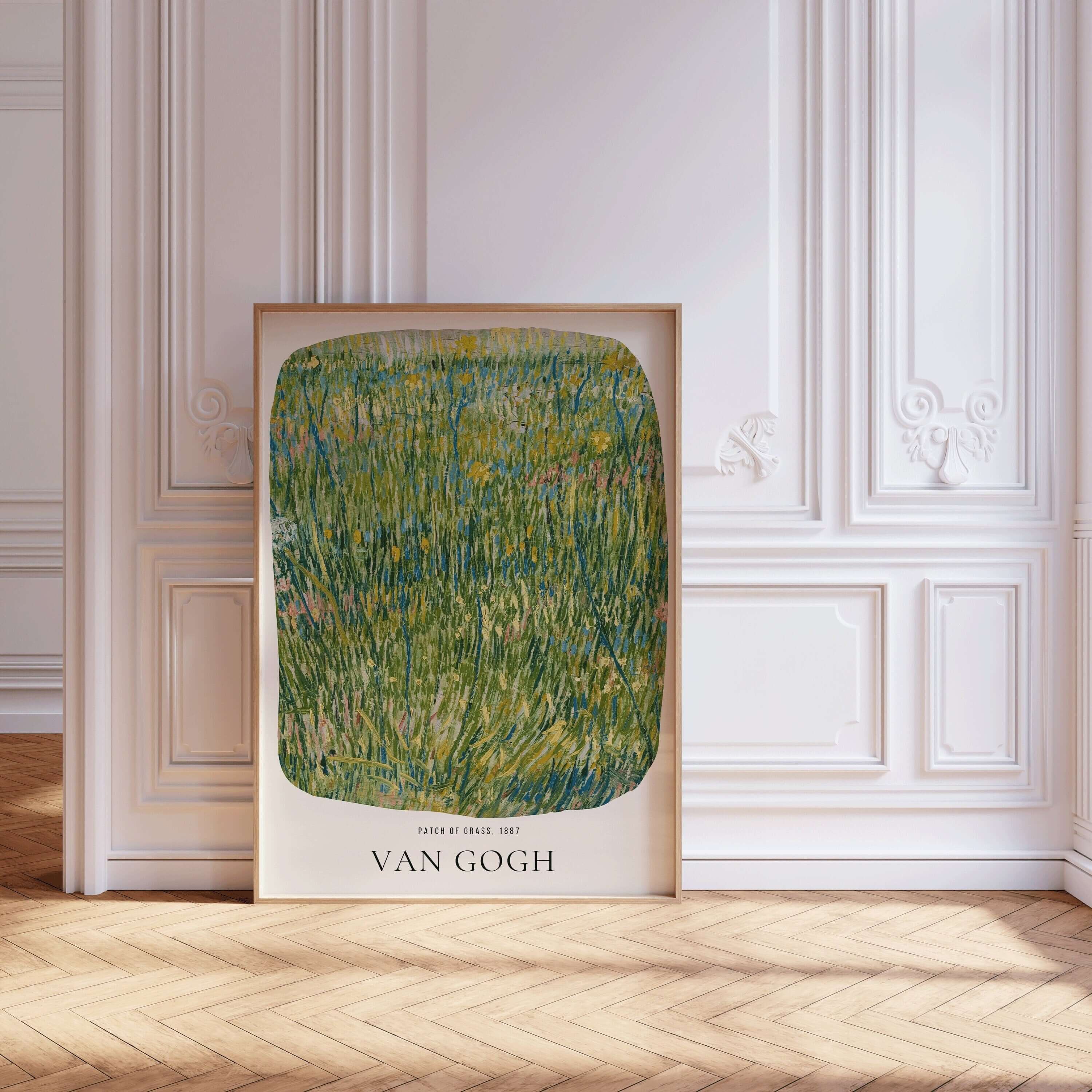 Vincent Van Gogh - Patch of Grass | Iconic Classic Impressionist Exhibition Poster Fine Art Print (available framed or unframed) - 9ArtPrints