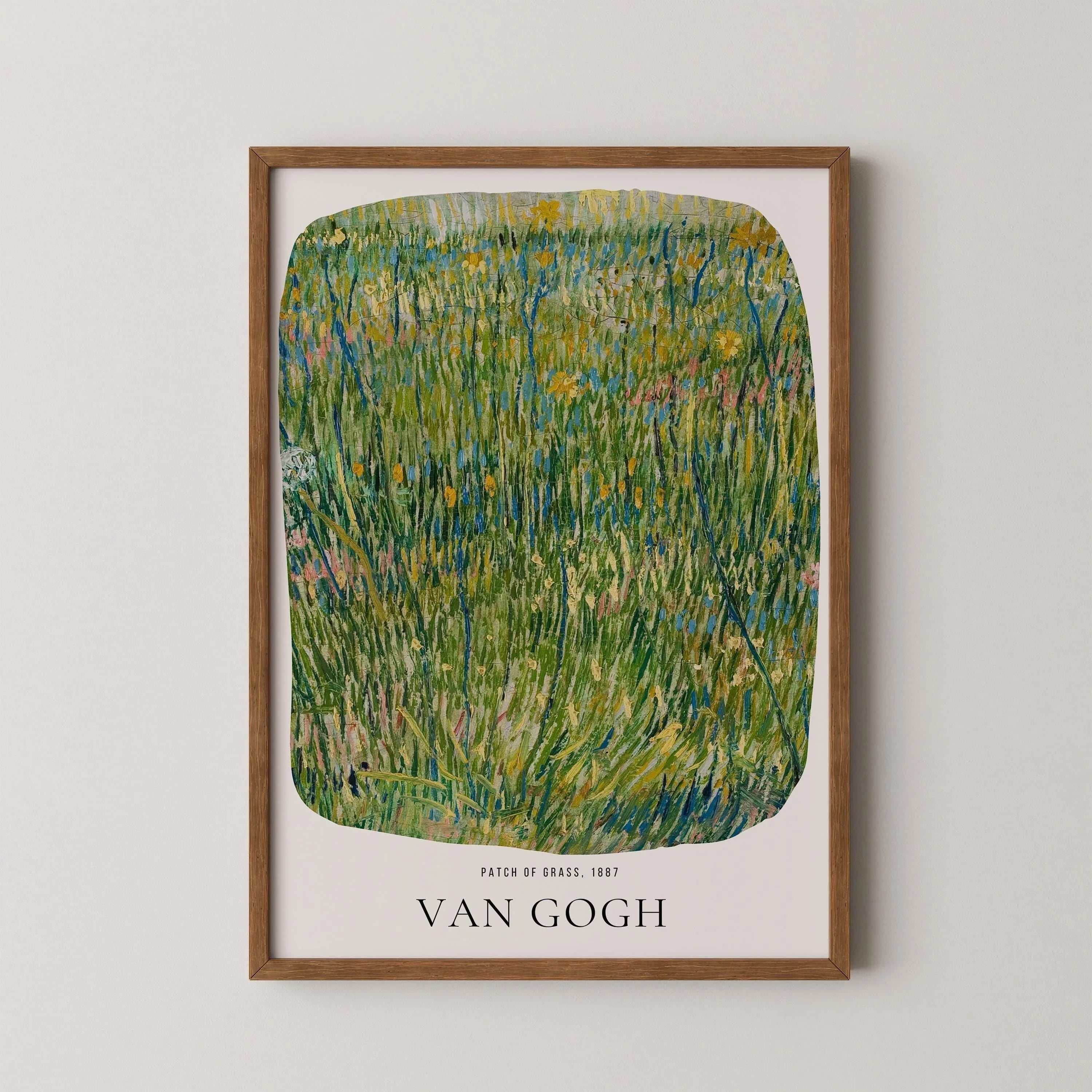 Vincent Van Gogh - Patch of Grass | Iconic Classic Impressionist Exhibition Poster Fine Art Print (available handframed or unframed) - 9ArtPrints