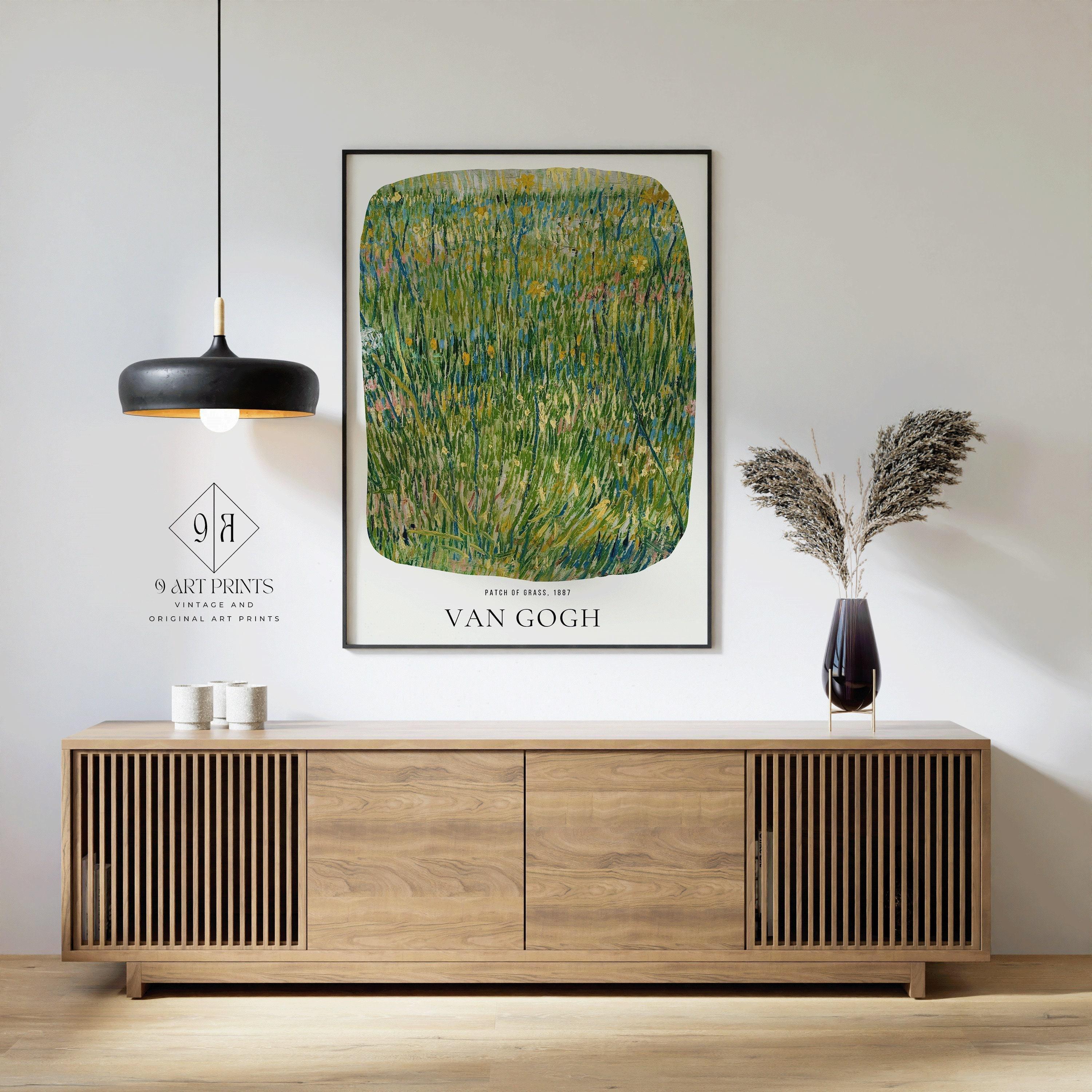 Vincent Van Gogh - Patch of Grass | Iconic Classic Impressionist Exhibition Poster Fine Art Print (available handframed or unframed) - 9ArtPrints
