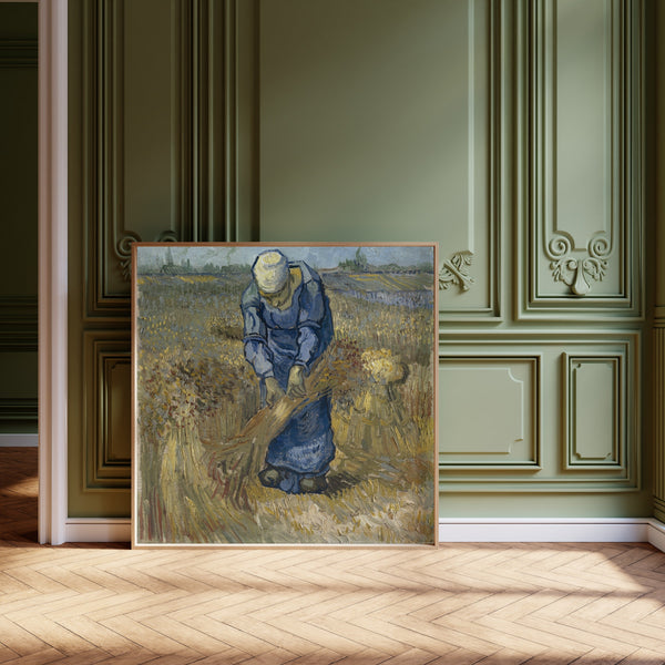 Vincent van Gogh — Peasant Woman Binding Sheaves | Fine Art Print