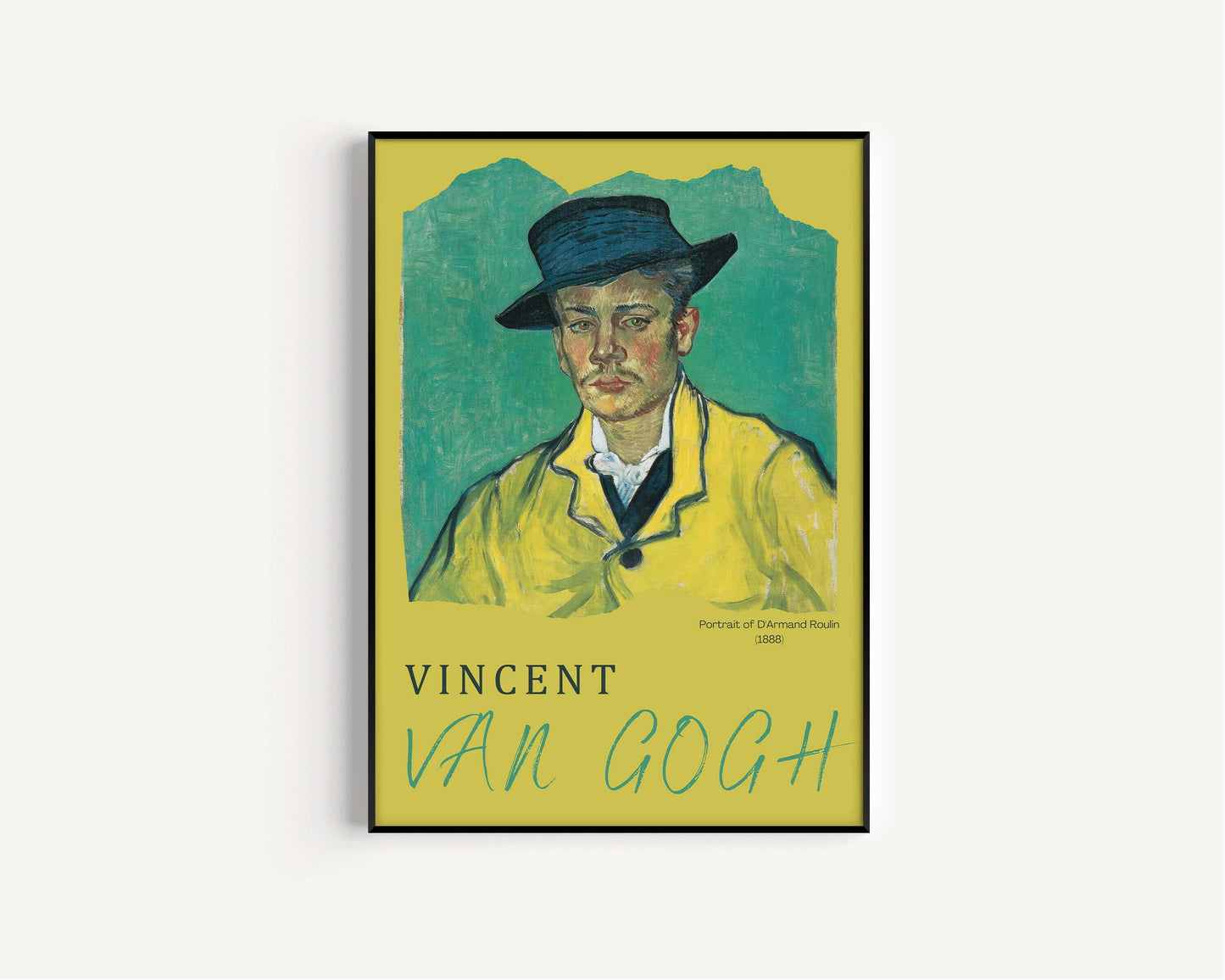 Vincent Van Gogh - Portrait of D'Armand Roulin | Classic Impressionist Exhibition Poster Fine Art Print (available framed or unframed) - 9ArtPrints