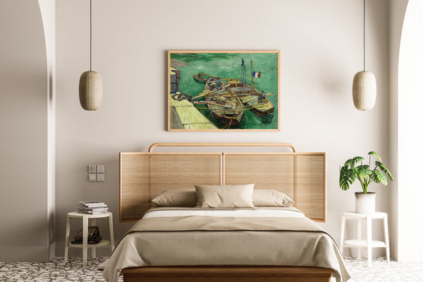 Vincent van Gogh — Quay with Men Unloading Sand Barges | Fine Art Print