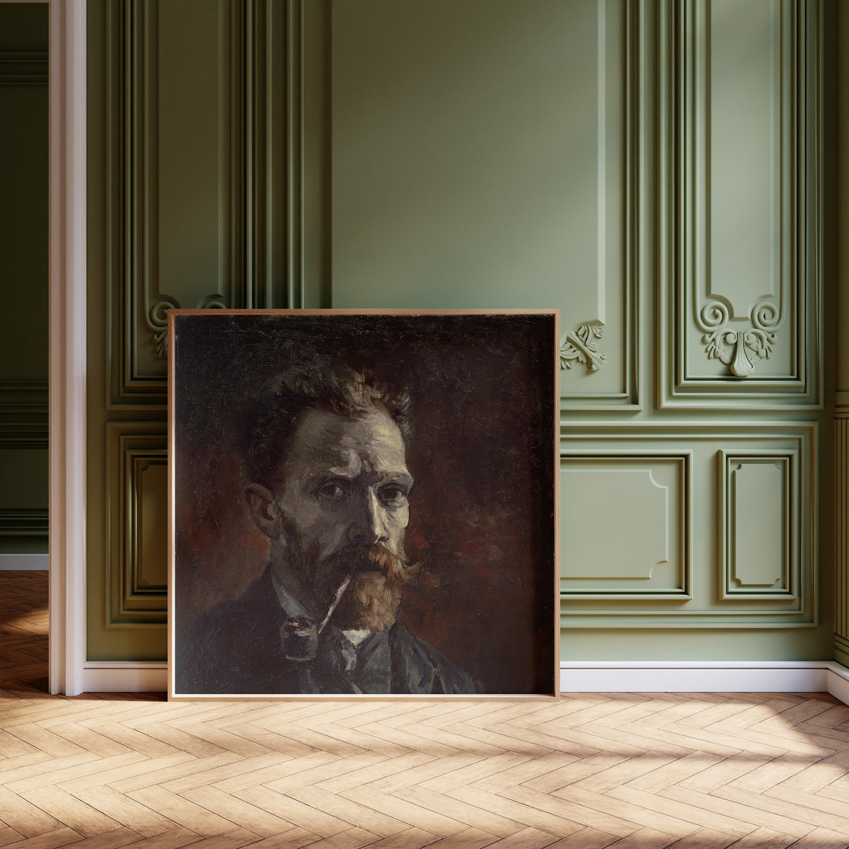 Vincent van Gogh — Self-Portrait with a Pipe | Fine Art Print - 9ArtPrints