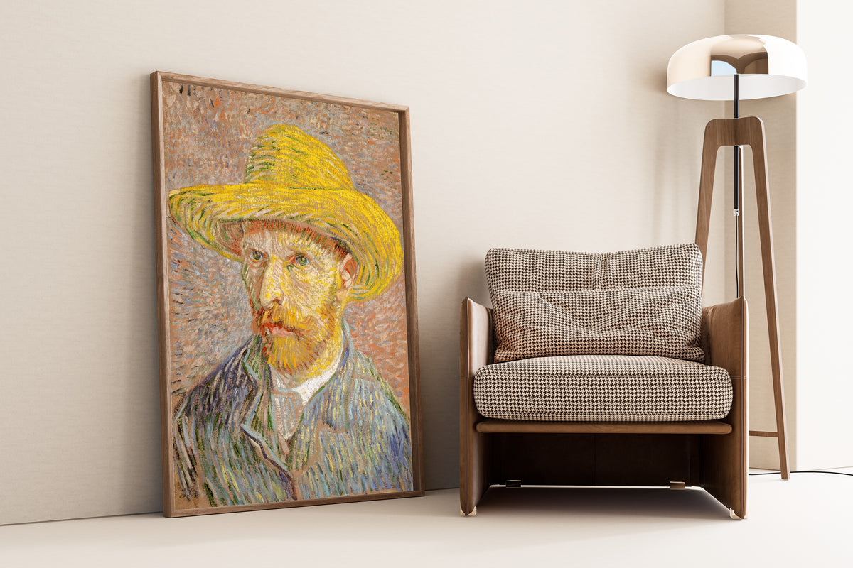 Vincent van Gogh — Self-Portrait with a Straw Hat | Fine Art Print - 9ArtPrints