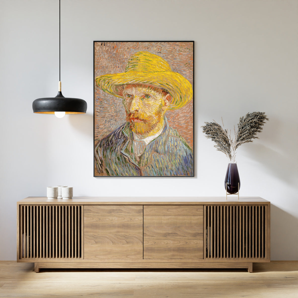 Vincent van Gogh — Self-Portrait with a Straw Hat | Fine Art Print - 9ArtPrints