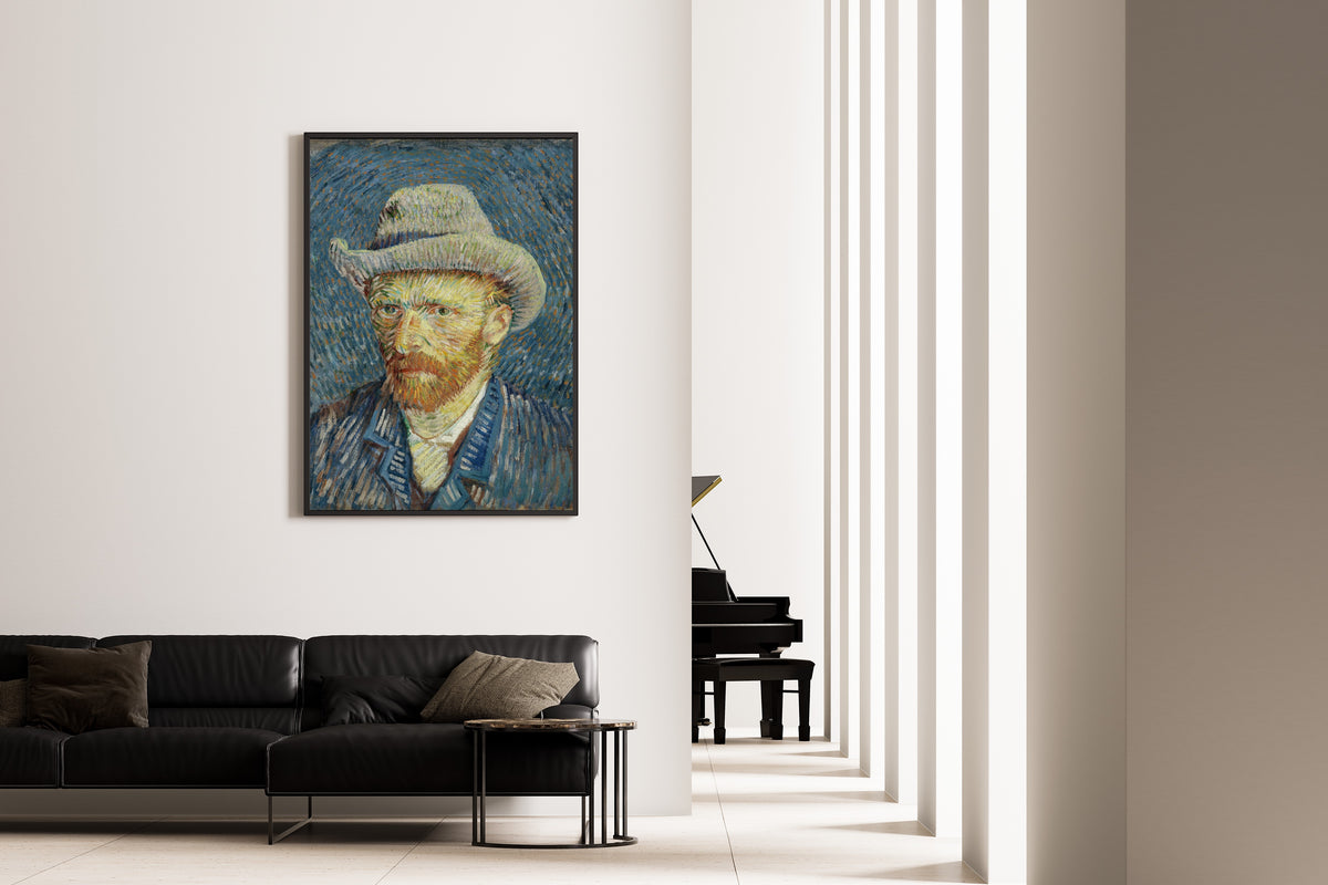 Vincent van Gogh — Self-Portrait with Grey Felt Hat | Fine Art Print - 9ArtPrints