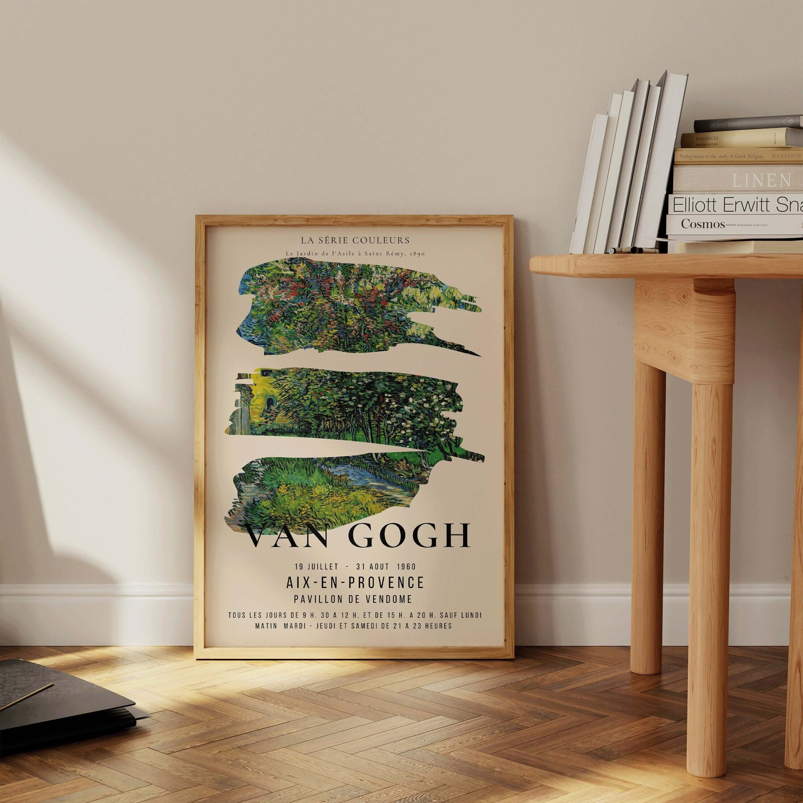 Vincent Van Gogh - St. Remy | Iconic Classic Impressionist Exhibition Poster Fine Art Print (available framed or unframed) - 9ArtPrints