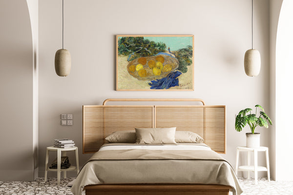 Vincent van Gogh — Still Life of Oranges and Lemons with Blue Gloves | Fine Art Print