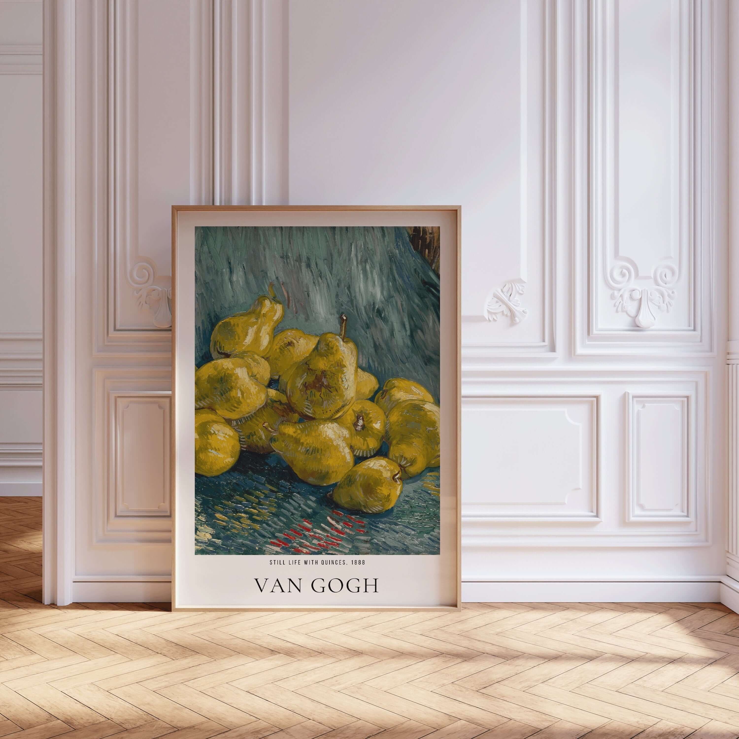 Vincent Van Gogh - Still Life with Quinces | Iconic Classic Impressionist Exhibition Poster Fine Art Print (available framed or unframed) - 9ArtPrints