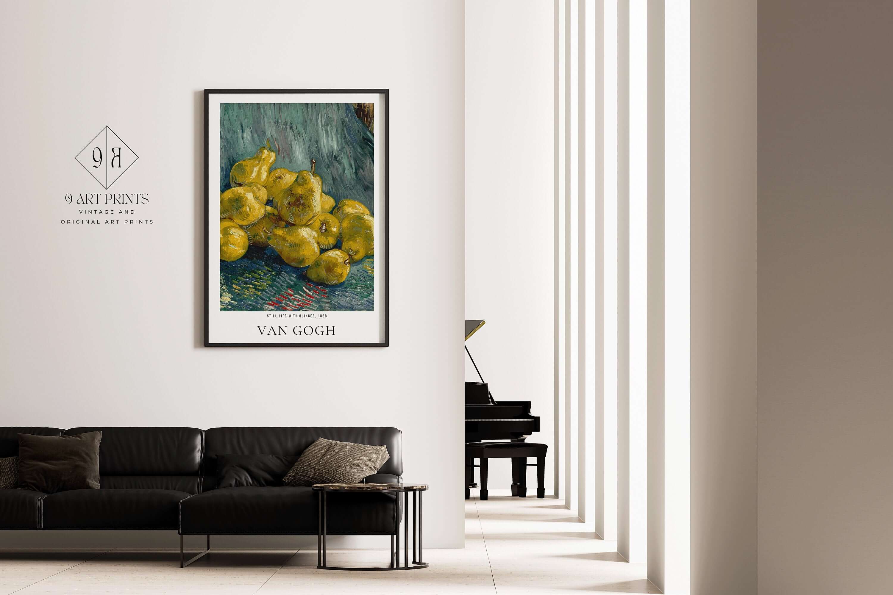 Vincent Van Gogh - Still Life with Quinces | Iconic Classic Impressionist Exhibition Poster Fine Art Print (available framed or unframed) - 9ArtPrints