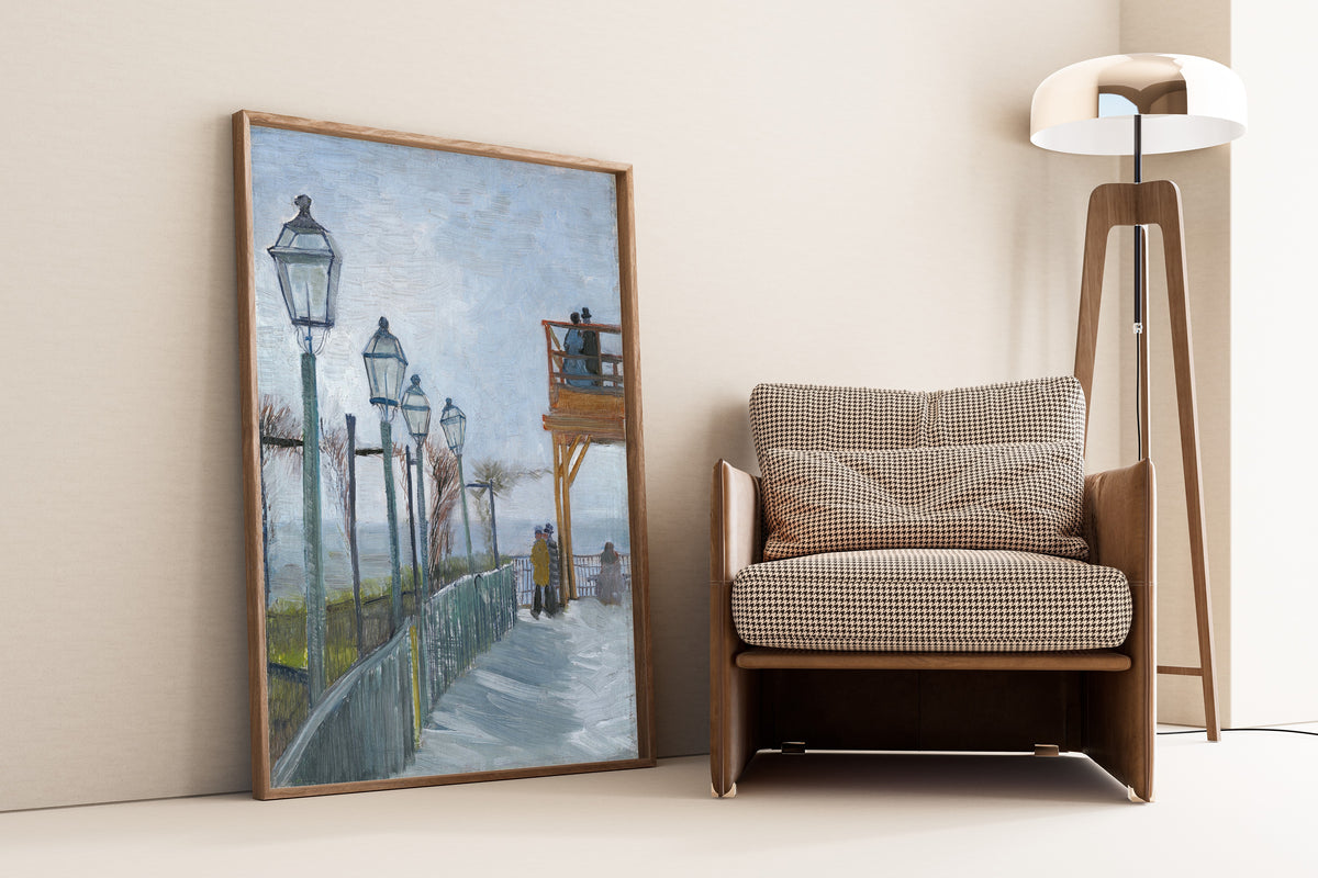 Vincent van Gogh — Terrace and Observation Deck at the Moulin de Blute-Fin | Fine Art Print - 9ArtPrints