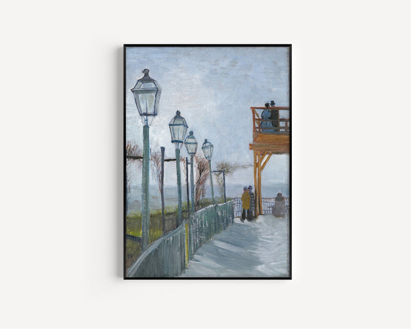 Vincent van Gogh — Terrace and Observation Deck at the Moulin de Blute-Fin | Fine Art Print