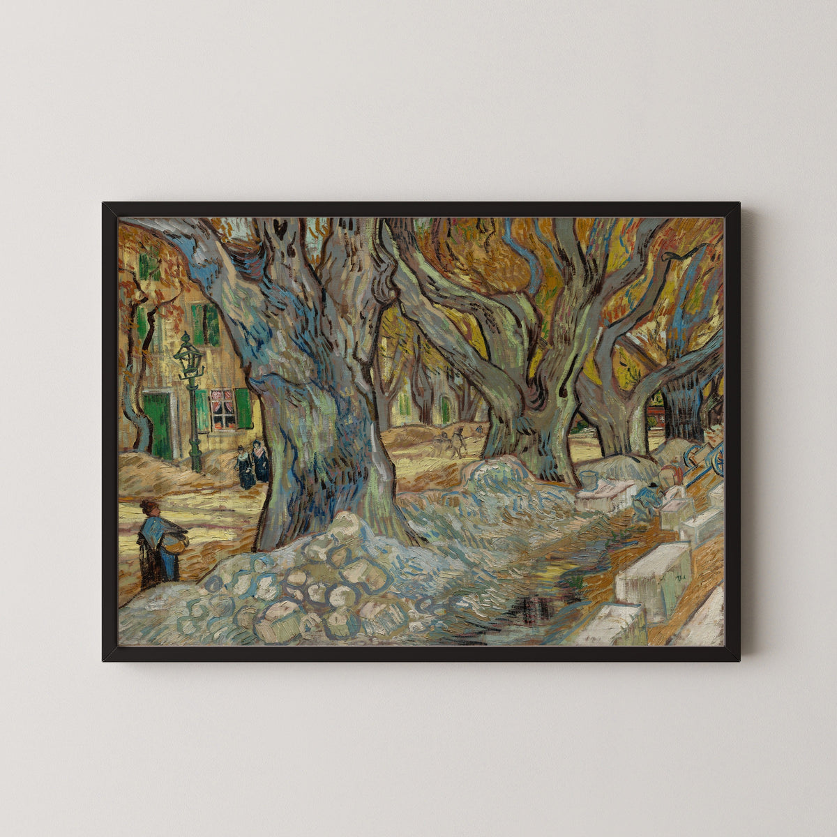 Vincent van Gogh — The Large Plane Trees (Road Menders at Saint-Rémy) | Fine Art Print - 9ArtPrints