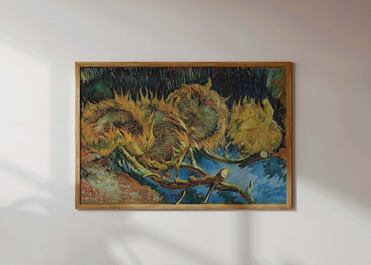 Vincent Van Gogh - Three Sunflowers Gone to Seed | Iconic Classic Impressionist Fine Art Print (available framed or unframed) - 9ArtPrints