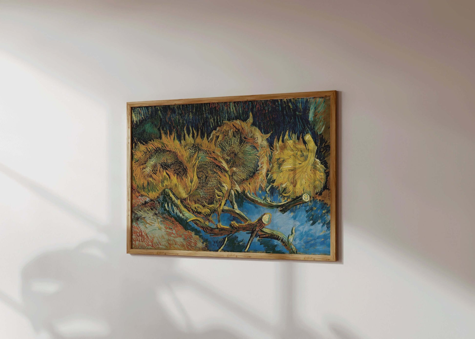 Vincent Van Gogh - Three Sunflowers Gone to Seed | Iconic Classic Impressionist Fine Art Print (available framed or unframed) - 9ArtPrints