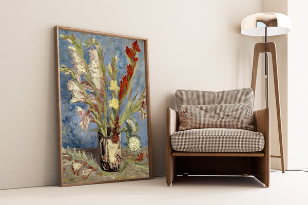 Vincent van Gogh — Vase with Gladioli and China Asters | Fine Art Print