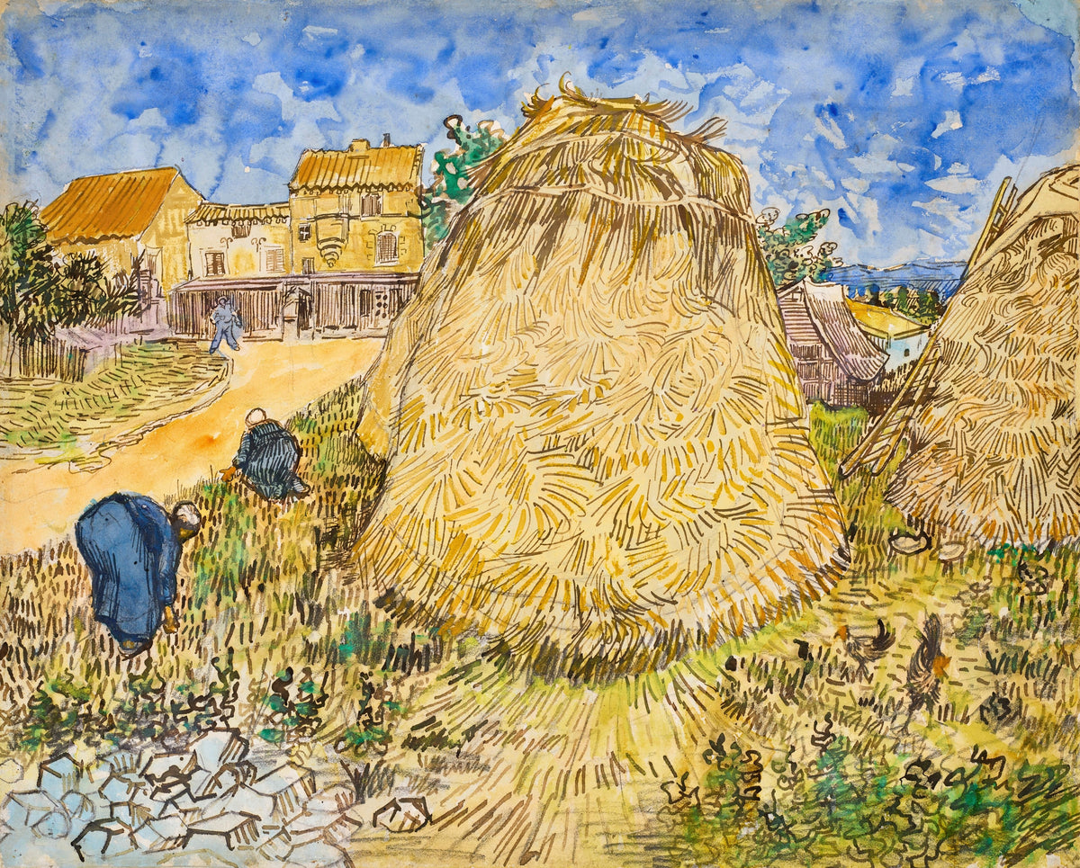 Vincent van Gogh — Wheat Stacks | Fine Art Print - 9ArtPrints