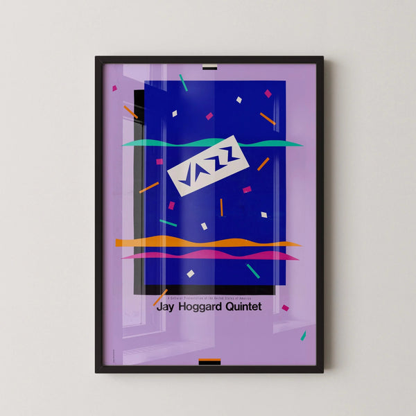 USIA — Jay Hoggard Quintet | Vintage 1980s Jazz Poster Print
