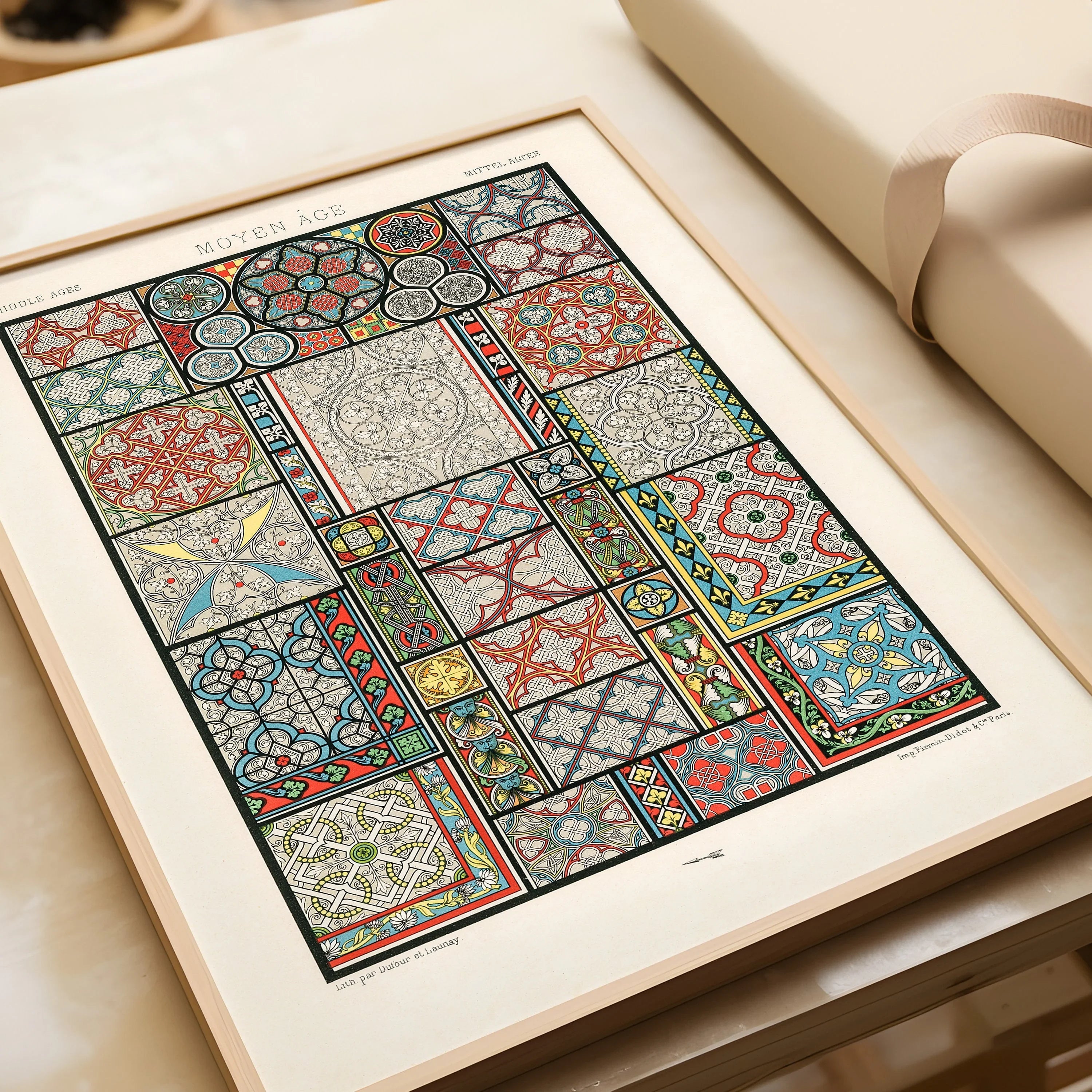 Vintage Arabian Pattern Print Set: Museum Quality Wall Art - 9ArtPrints