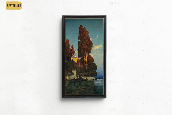 Salomon Corrodi — An Italian Lake | Orientalist Landscape Print